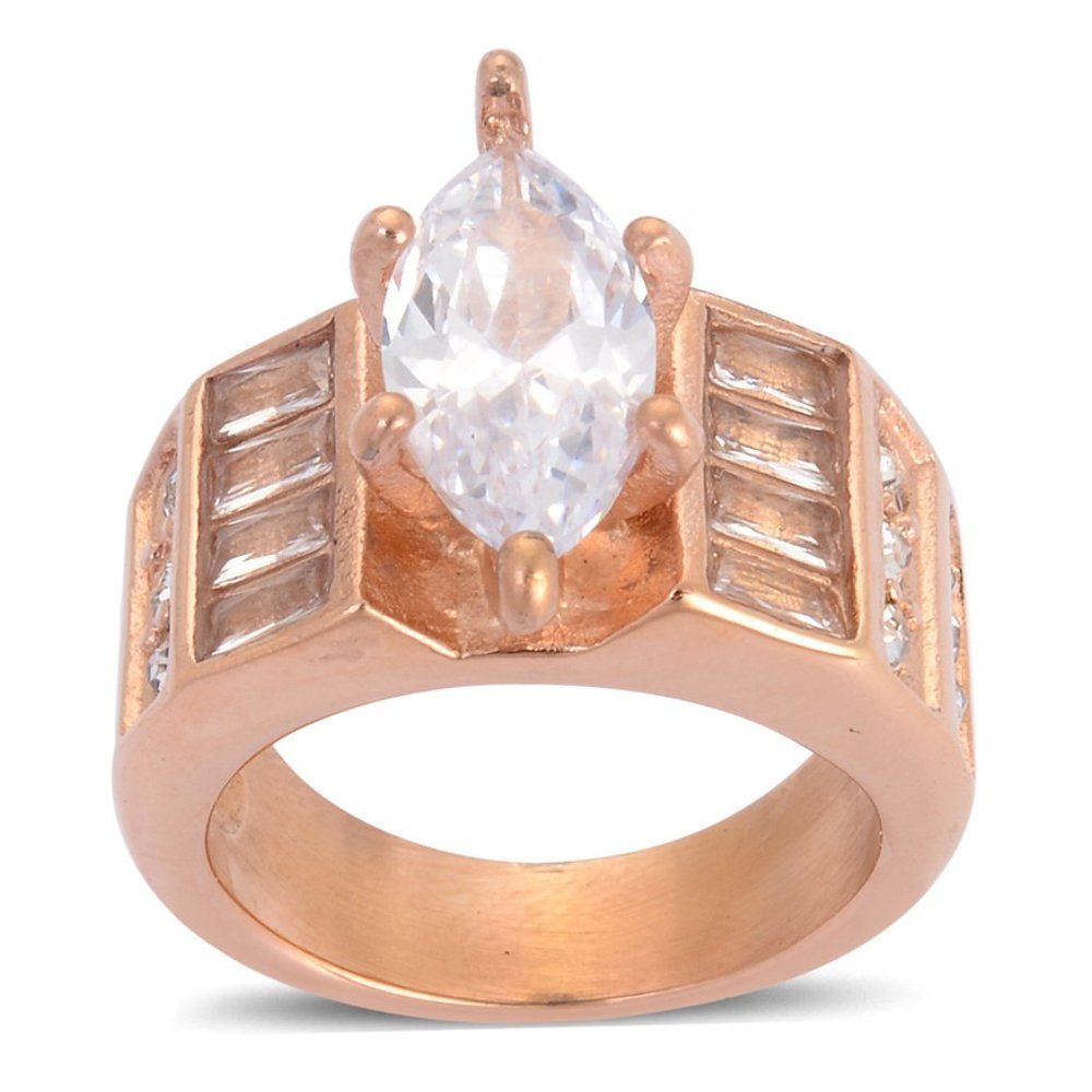 Austrian Crystal Ring Simulated Diamond Size 8